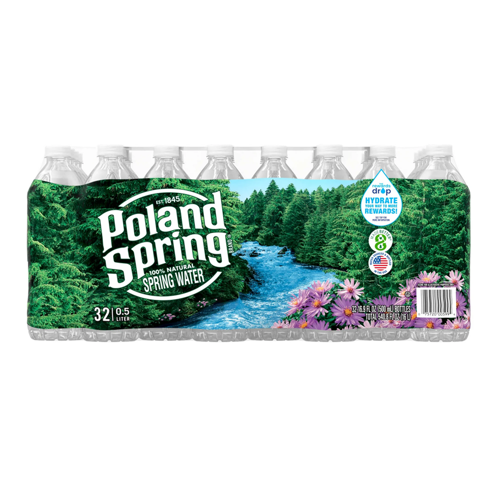 Water still Natural Spring (Pet) – bottle 32pc – 16.91 fl oz (500 ml)
